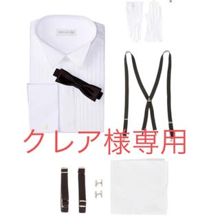 ウエディング新郎セット Lサイズ　7点セットdresscode101(シャツ)