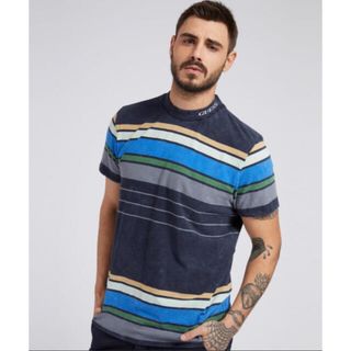 ゲス(GUESS)の新品❗️ゲス Eli Acid Wash Stripe Tee(Tシャツ/カットソー(半袖/袖なし))