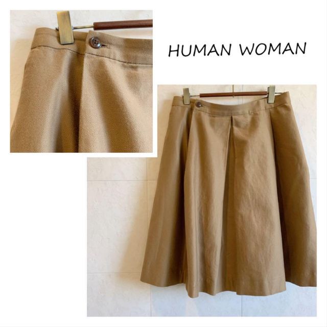 HUMAN WOMAN(ヒューマンウーマン)の【古着】HUMAN WOMAN プリ―スカート レディースのスカート(ミニスカート)の商品写真