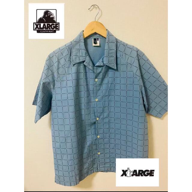 XLARGE(エクストララージ)のXLARGE カッターシャツ コットン100% 水色 サイズM メンズのトップス(シャツ)の商品写真