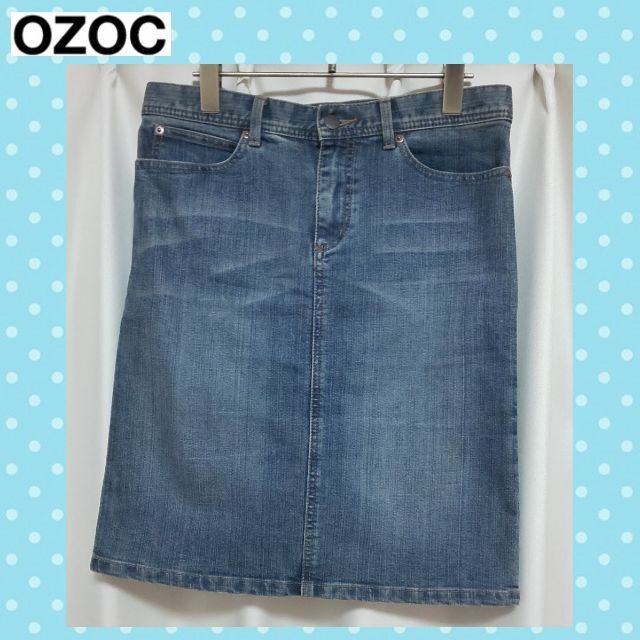 OZOC(オゾック)のデニムスカート★40★オゾック レディースのスカート(ひざ丈スカート)の商品写真