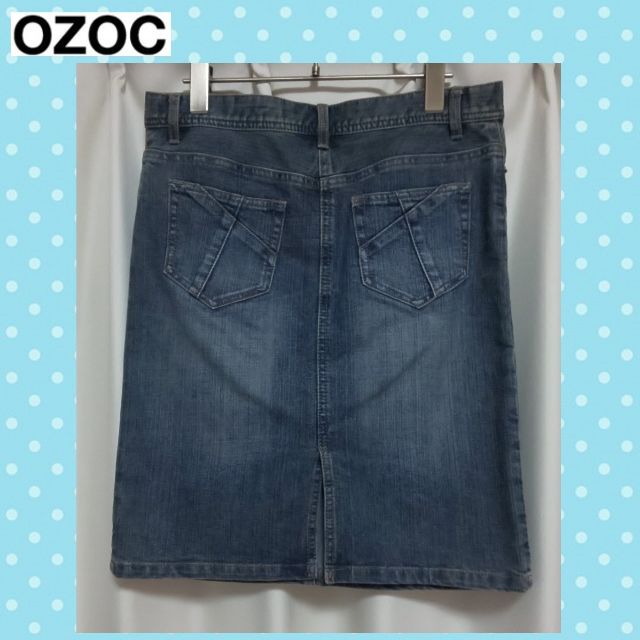 OZOC(オゾック)のデニムスカート★40★オゾック レディースのスカート(ひざ丈スカート)の商品写真