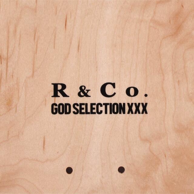 GOD SELECTION XXX × R&Co. スケートデッキ ブラック ②