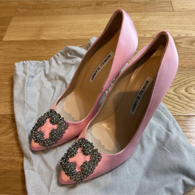 新品　Manolo Blahnik マノロブラニク　ハンギシハイヒールパンプス