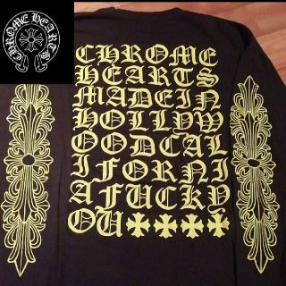 クロムハーツ(Chrome Hearts)の【Mサイズ　タトゥーフローラル】クロムハーツロンT  ブラックアイパッチ GDC(Tシャツ/カットソー(七分/長袖))