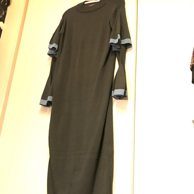 PAMEO POSE(パメオポーズ)のPAMEO POSE Bell Sleeve Knit Dress  レディースのワンピース(ロングワンピース/マキシワンピース)の商品写真