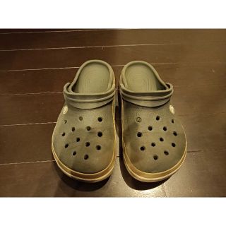 クロックス(crocs)のcrocs（クロックス）M5 W7 23cm グレー USED(サンダル)