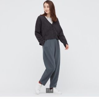 新品未使用タグ付き UNIQLOＵ コットンダブルフェイスのパンツ