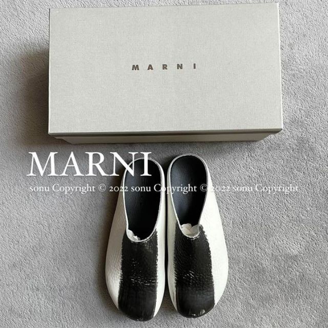 フォロー割2021SS MARNIマルニ グレニーカーフレザー サボ ミュール サンダル