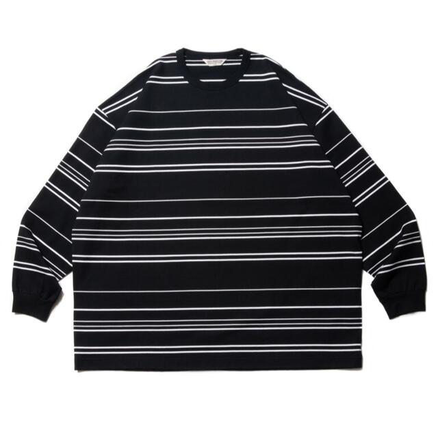 Supima Border Oversized L/S TeeTシャツ/カットソー(七分/長袖)