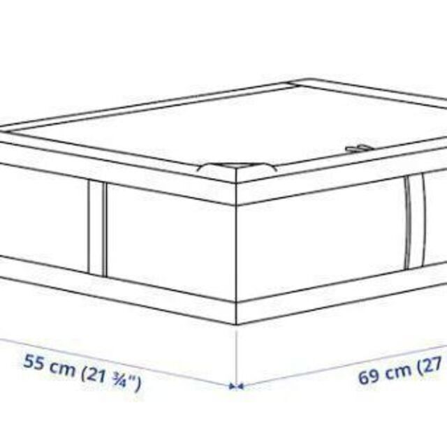 イケア　ＩＫＥＡ　スクッブ 収納ケース　ホワイト　【新品。未開封】　Ｍ4個 1