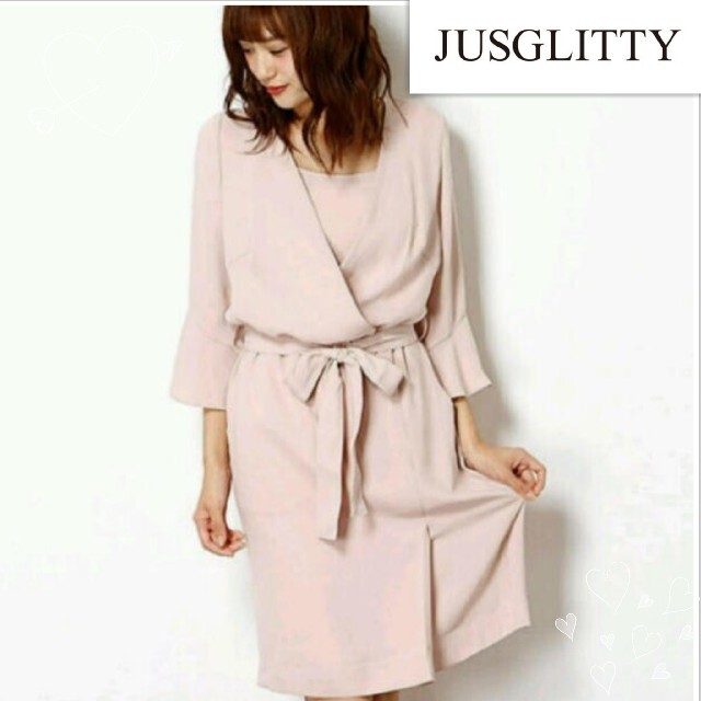 JUSGLITTY - JUSGLITTY ジャスグリッティー カシュクール とろみシャツ