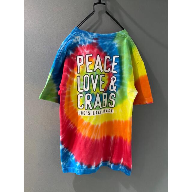 ビンテージ 90s キッズ 150 PEACE タイダイ 染め Tシャツ