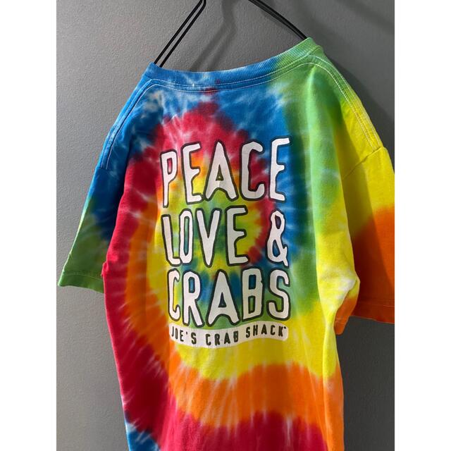 ビンテージ 90s キッズ 150 PEACE タイダイ 染め Tシャツ