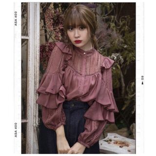 ハーリップトゥ(Her lip to)のherlipto Puffed Sleeve Lace Blouse(シャツ/ブラウス(長袖/七分))