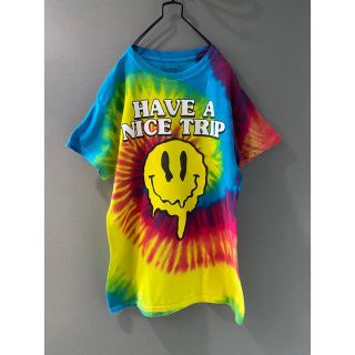 古着 ビンテージ スマイル SMILE trip タイダイ 染め Tシャツ(Tシャツ/カットソー(半袖/袖なし))