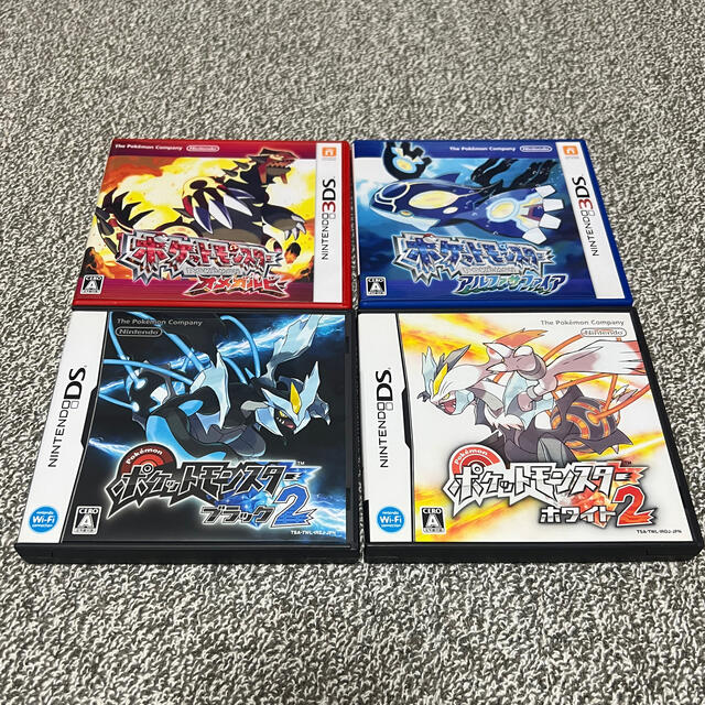 ポケモン 4点セット オメガルビーアルファサファイアブラック2ホワイト2 | フリマアプリ ラクマ