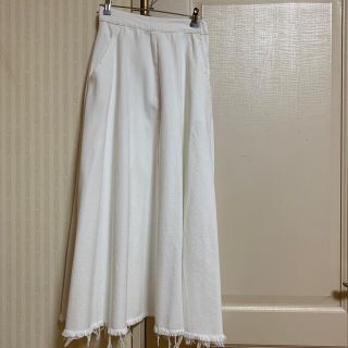 専用   ホワイトデニム  ロングスカート(ロングスカート)