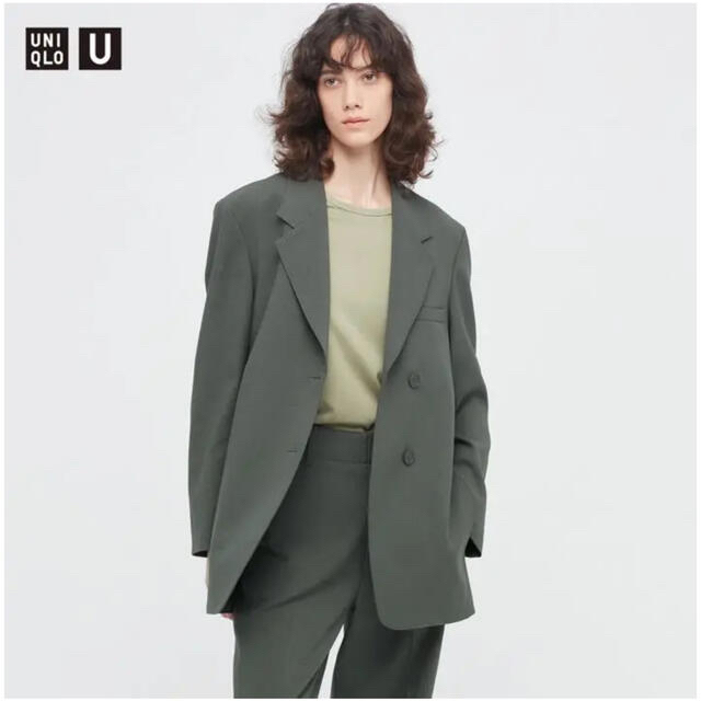 UNIQLO(ユニクロ)の uniqlo u テーラードジャケット ダークグリーン メンズのジャケット/アウター(テーラードジャケット)の商品写真