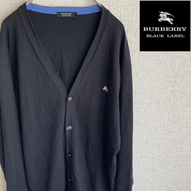 BURBERRY BLACK LABEL - Burberry Black Label コットン カーディガン