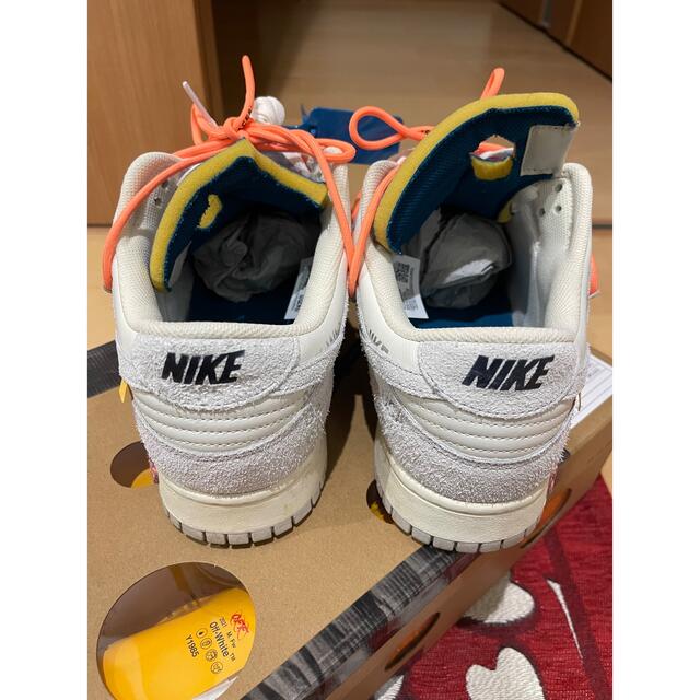 NIKE(ナイキ)のOFF-WHITE × NIKE DUNK LOW 1 OF 50 lot19 メンズの靴/シューズ(スニーカー)の商品写真