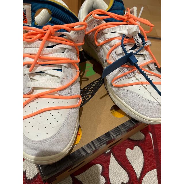 NIKE(ナイキ)のOFF-WHITE × NIKE DUNK LOW 1 OF 50 lot19 メンズの靴/シューズ(スニーカー)の商品写真