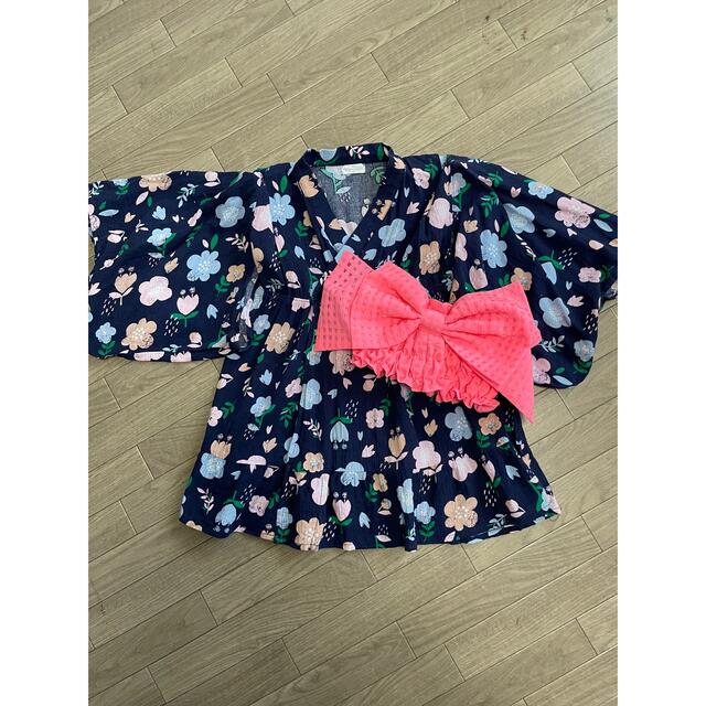 BREEZE(ブリーズ)の甚平　子ども用　120 キッズ/ベビー/マタニティのキッズ服女の子用(90cm~)(甚平/浴衣)の商品写真