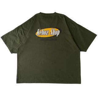 Keboz ケボズ オーバーサイズ Tシャツ グリーン XLサイズ(Tシャツ/カットソー(半袖/袖なし))