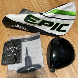 キャロウェイゴルフ(Callaway Golf)の美品　EPIC SPEED 9.0° ドライバーヘッド　カバー、レンチ、保証書付(クラブ)