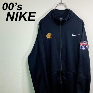 ナイキ(NIKE)の古着 00s ナイキ フルジップ ジャージ XL スウォッシュ アメフトロゴ(ジャージ)