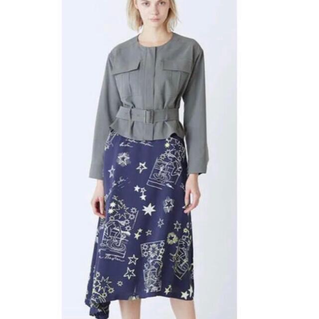 GRACE CONTINENTAL(グレースコンチネンタル)の美品 ダイアグラム 星座柄 ロングスカート レディースのスカート(ロングスカート)の商品写真