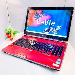 エヌイーシー(NEC)の爆速SSD搭載！ブルーレイ搭載！NECノートパソコン　Webカメラ/マウス有り(ノートPC)