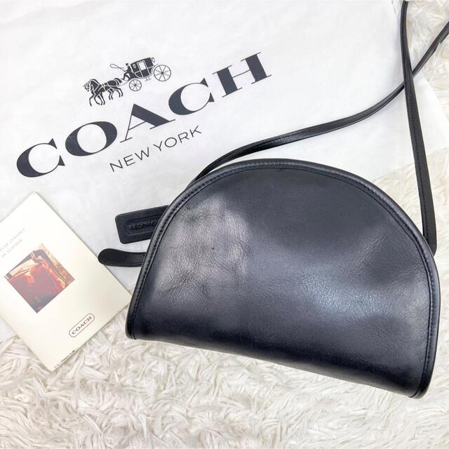 COACH(コーチ)のオールドコーチ ショルダーバッグ ハーフムーン 三日月型 レザー ブラック レディースのバッグ(ショルダーバッグ)の商品写真