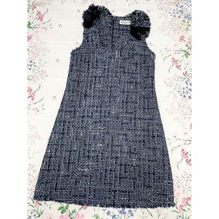 ソニアリキエル(SONIA RYKIEL)のSONIA RYKIEL ソニアリキエル ツイードワンピース(ひざ丈ワンピース)