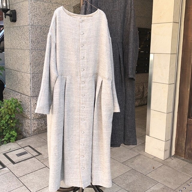 nest Robe(ネストローブ)のネストローブ♡シェットランドウールリネン2wayワンピース レディースのワンピース(ロングワンピース/マキシワンピース)の商品写真