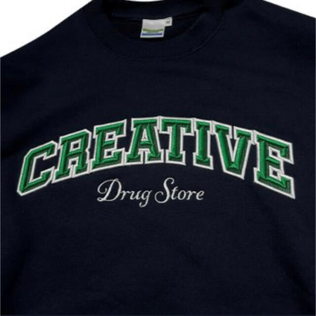 【値引不可】CREATIVE College  Crew Neck (Navy)