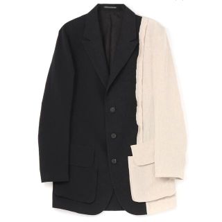 ヨウジヤマモト(Yohji Yamamoto)の【新品】ヨウジヤマモト 22SS LINEN PATCHWORK JACKET(テーラードジャケット)