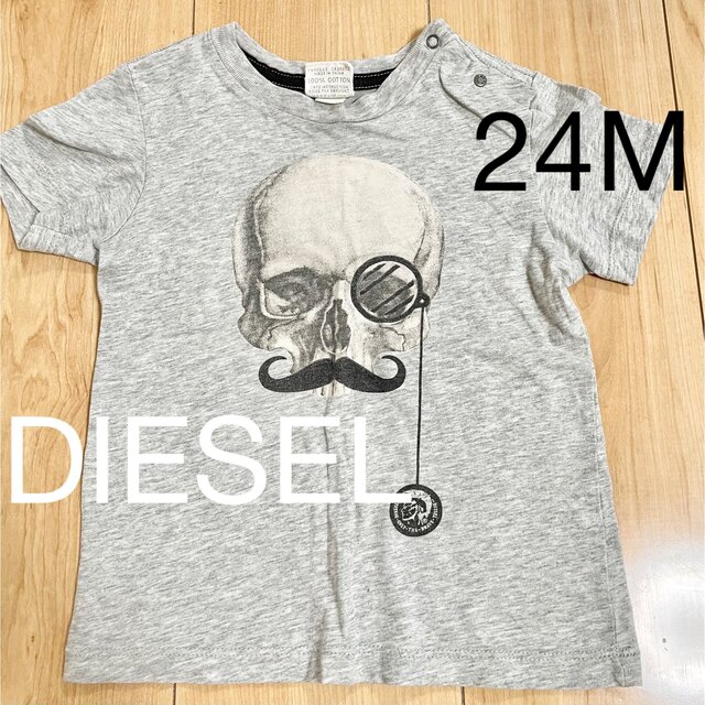 DIESEL(ディーゼル)のdiesel Tシャツ　スカル　ガイコツ　90 100 ディーゼル　子供 キッズ/ベビー/マタニティのキッズ服男の子用(90cm~)(Tシャツ/カットソー)の商品写真