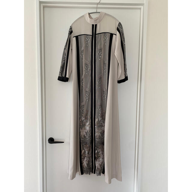 限定品】 mame - dress flower MURRAL☆Framed ロングワンピース