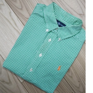ラルフローレン(Ralph Lauren)のラルフローレン  ギンガムチェック ボタンダウンシャツ 半袖シャツ(ブラウス)