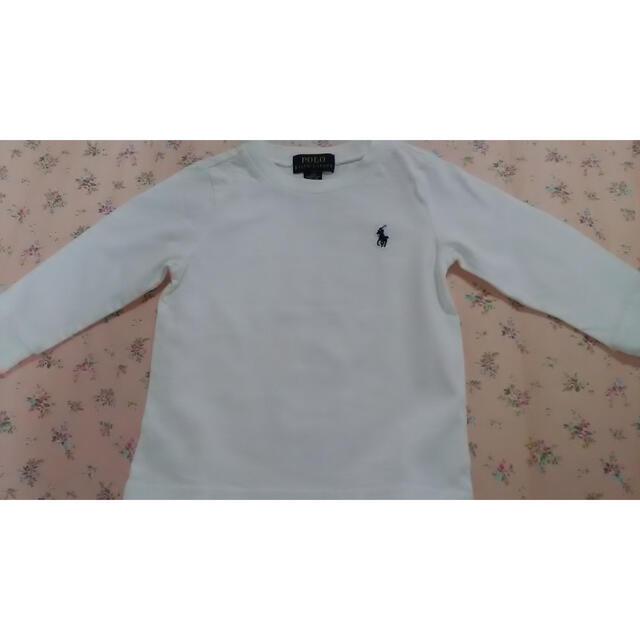 POLO RALPH LAUREN(ポロラルフローレン)のポロラルフローレン  長袖　Tシャツ   80 白　キッズ キッズ/ベビー/マタニティのベビー服(~85cm)(Ｔシャツ)の商品写真