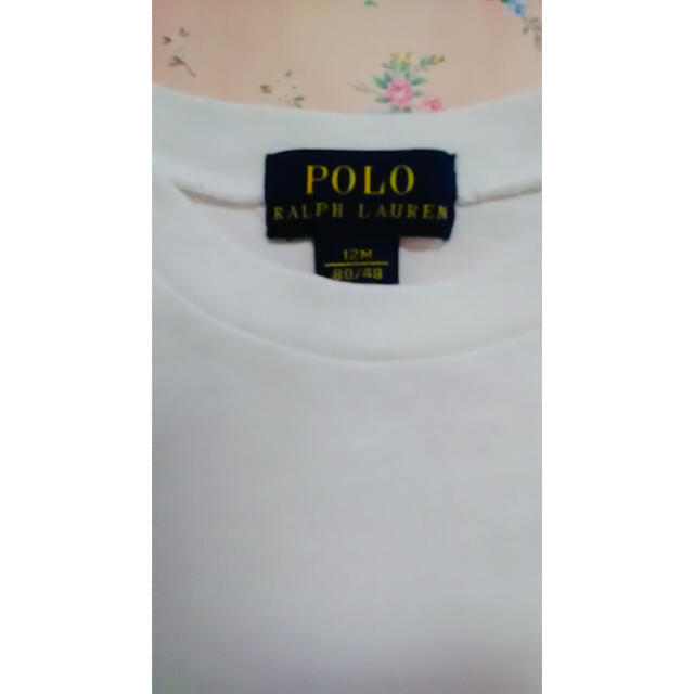 POLO RALPH LAUREN(ポロラルフローレン)のポロラルフローレン  長袖　Tシャツ   80 白　キッズ キッズ/ベビー/マタニティのベビー服(~85cm)(Ｔシャツ)の商品写真