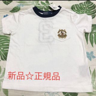 ポロラルフローレン(POLO RALPH LAUREN)のお値下げ☆正規品・新品☆ラルフローレン　カッコイイワッペン付きTシャツ95センチ(Tシャツ/カットソー)