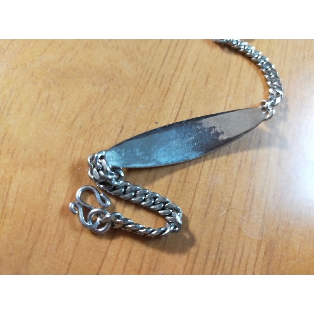 sterling silver flat chain bracelet