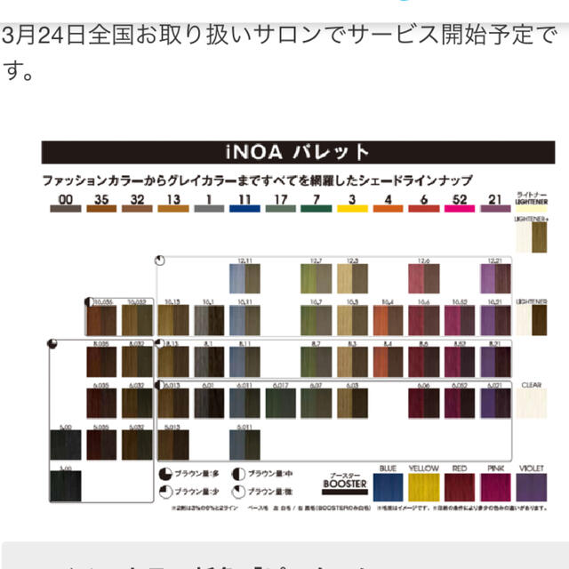 逸品】 オイルカラー イノアカラー カラーリング剤 - rinsa.ca