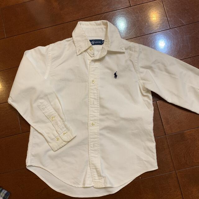 POLO RALPH LAUREN(ポロラルフローレン)のラルフローレン　110 120 ボタンシャツ　シャツ　ハーフパンツ　セット キッズ/ベビー/マタニティのキッズ服男の子用(90cm~)(ブラウス)の商品写真