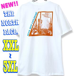 ザノースフェイス(THE NORTH FACE)の最新モデル ☆ 新品 ノースフェイス キャンプ SS Tシャツ 白  XXL(Tシャツ/カットソー(半袖/袖なし))