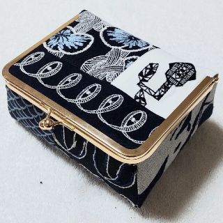 ミナペルホネン(mina perhonen)のミナペルホネン　ハンドメイド　がま口BOXポーチ(大)(その他)