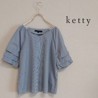 ケティ(ketty)のケティ⭐デザインスリーブ　ブラウス　size２(シャツ/ブラウス(半袖/袖なし))