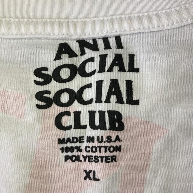 ANTI SOCIAL SOCIAL CLUB(アンチソーシャルソーシャルクラブ)の★USED★ ANTI SOCIAL SOCIAL CLUB  Tシャツ　XL メンズのトップス(Tシャツ/カットソー(半袖/袖なし))の商品写真